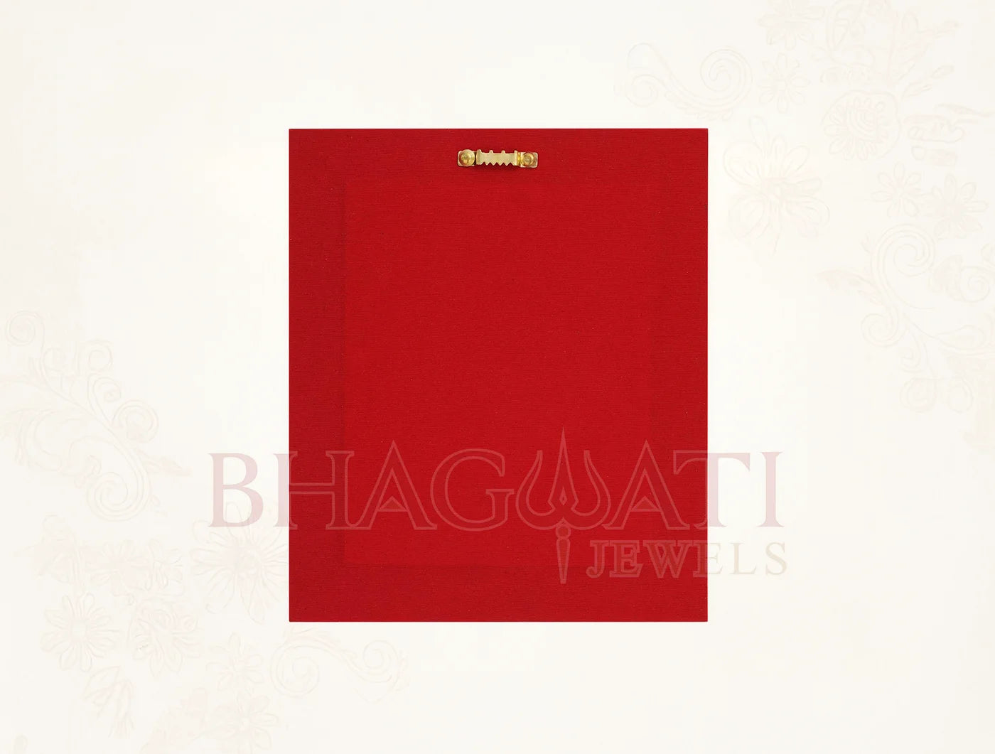 999 Pure Silver Laxmiji hanging Copper frame on red backdrop from BHAGWATI JEWELS, perfect for home decor.