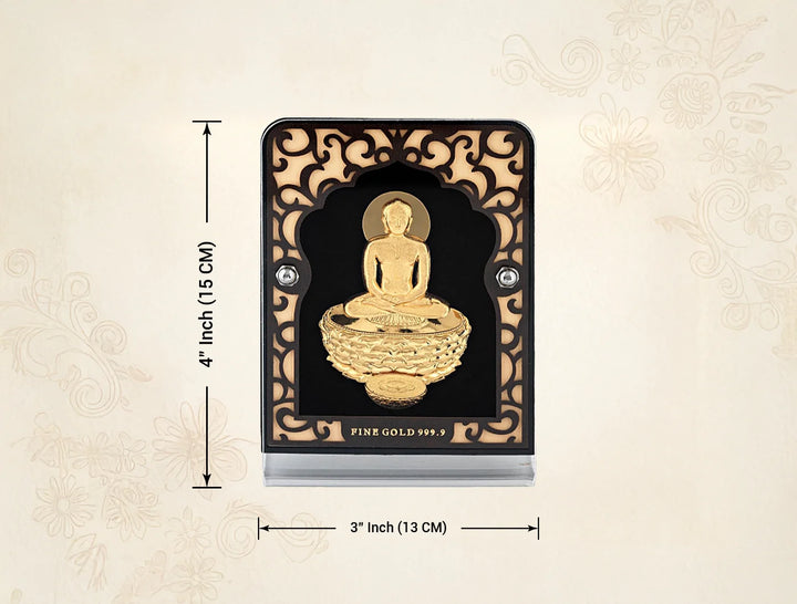 Mahavir swami  | 24KT Gold Stand