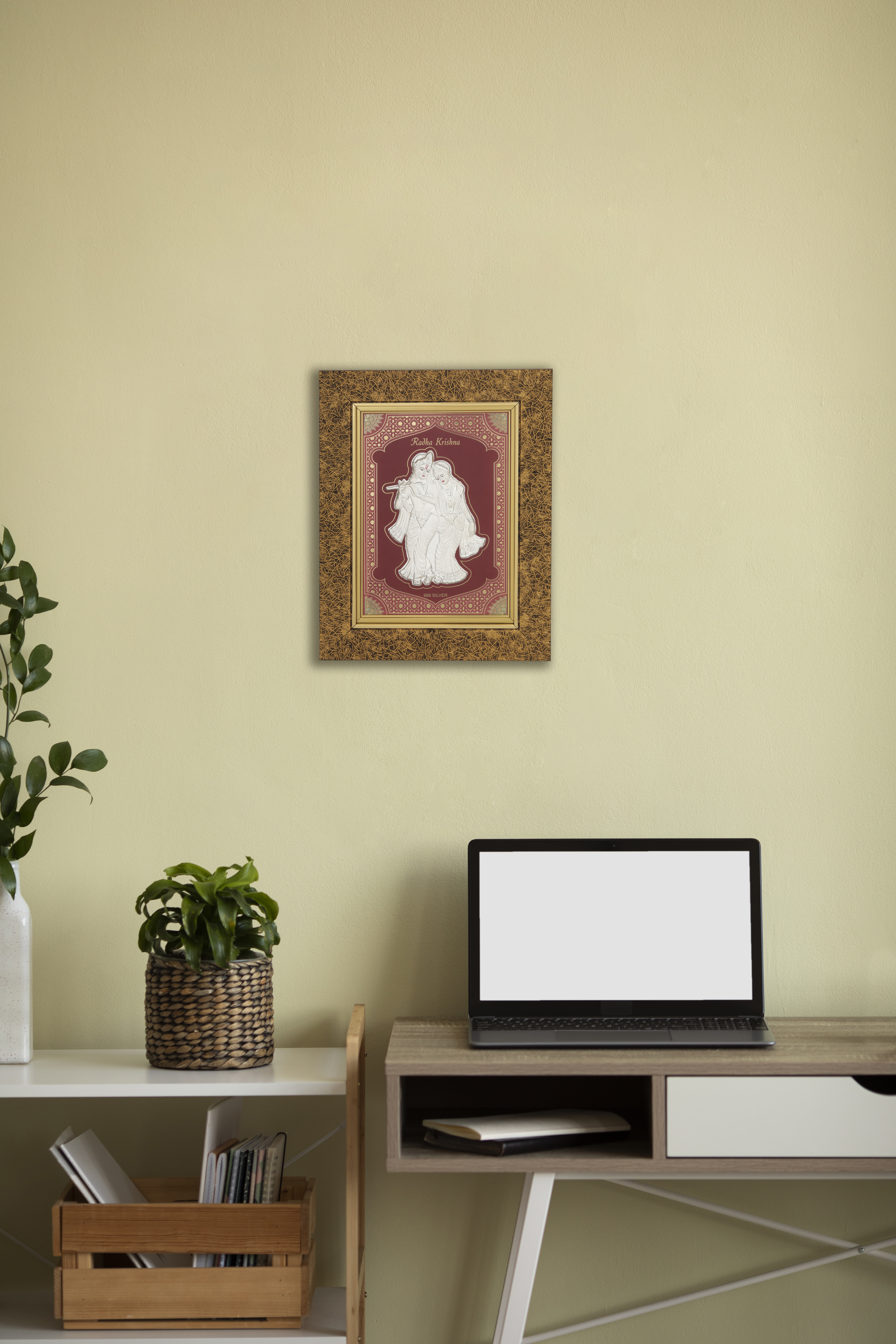 Radha Krishna Silver Frames - Image 2