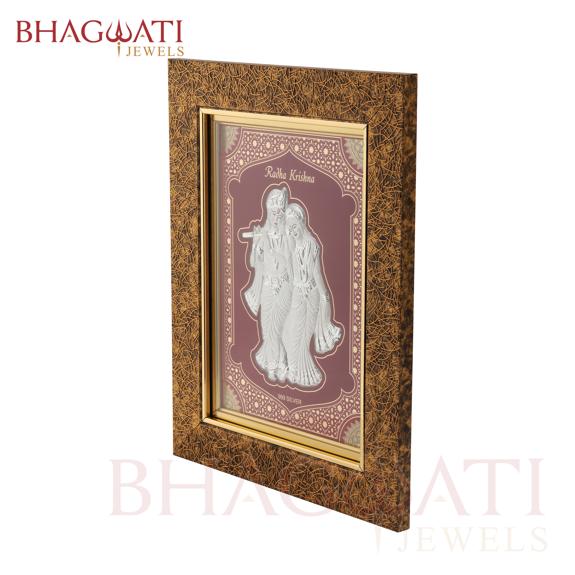 Radha Krishna Silver Frames - Image 3