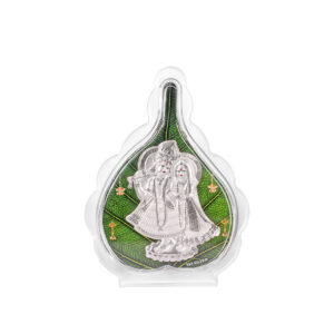 Radha Krishna 999 Pure Silver Stands