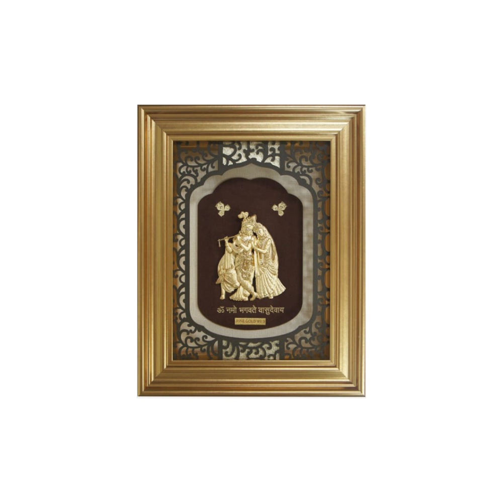 Radha Krishna Gold Foil Frames