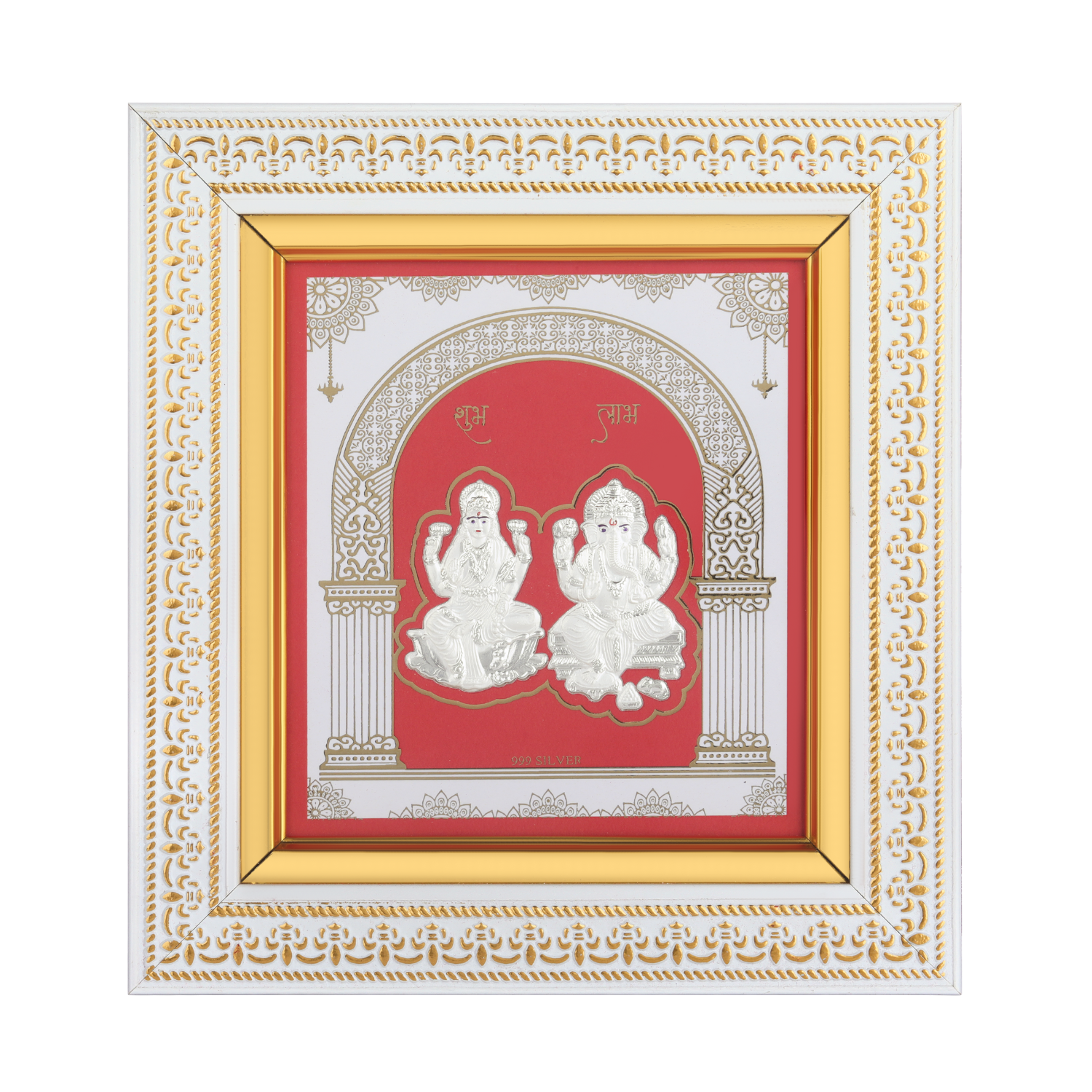 Laxmi Ganesh 999 Pure Silver Frame